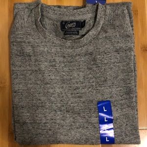 NWT Men’s Grayers waffle crew LG